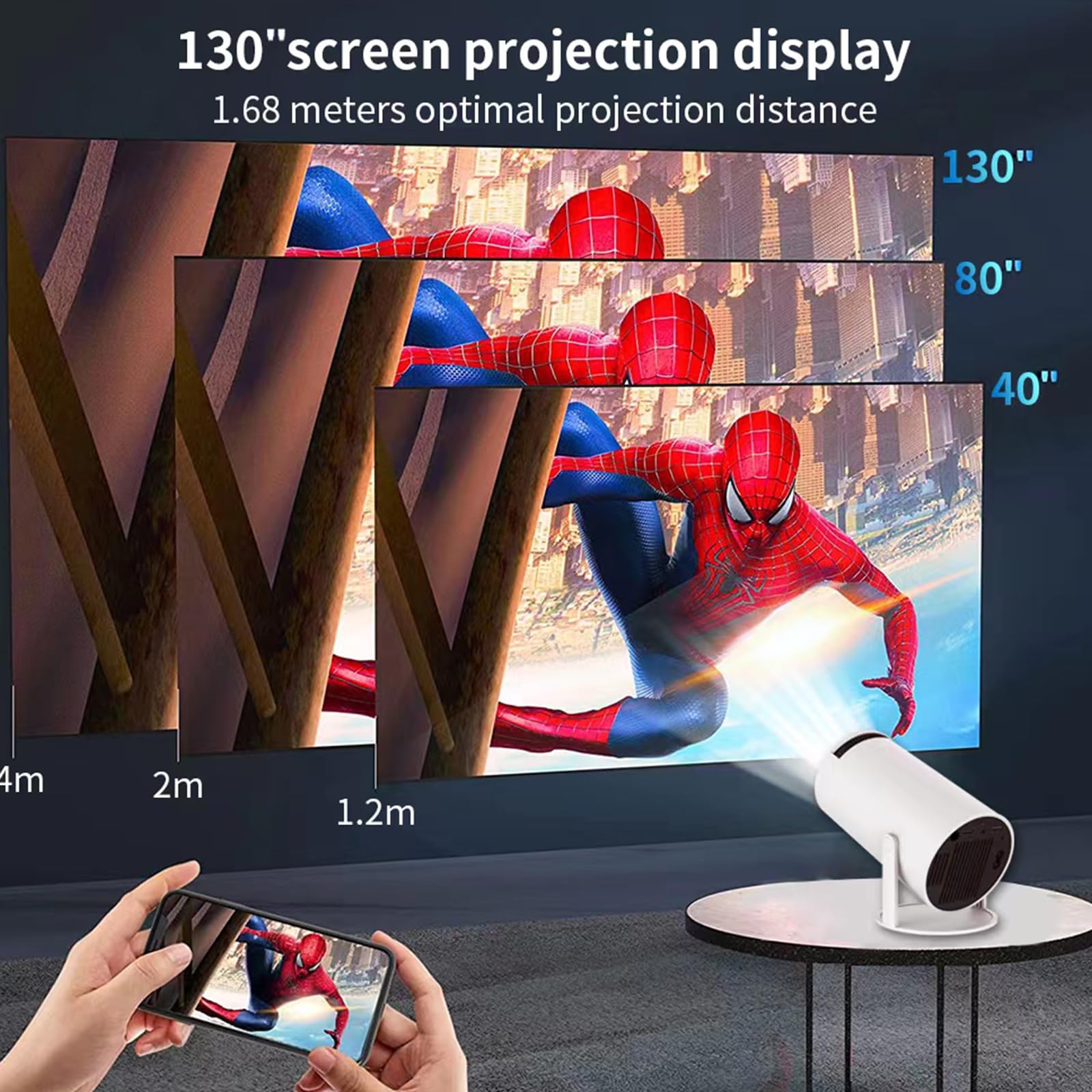 Smart Portable Projector – Stream, Watch & Enjoy Anywhere